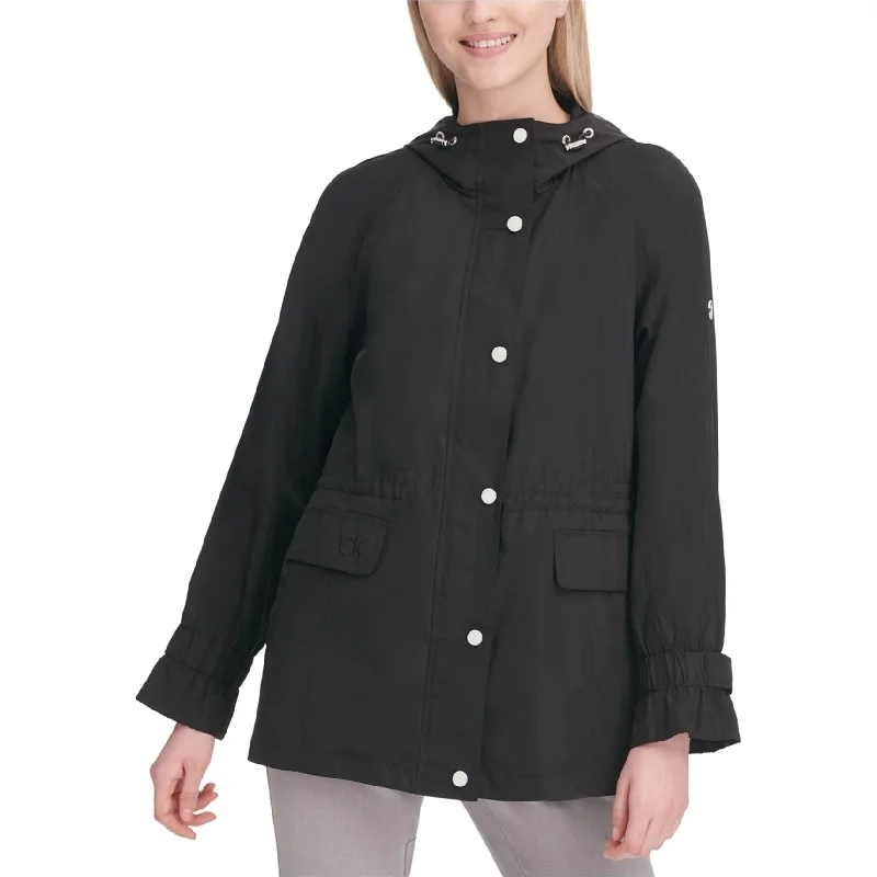 Calvin Klein Womens Anorak Jacket, Black, Large