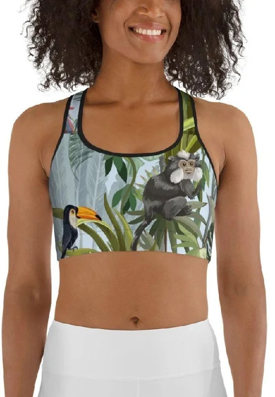 Jungle Celebration Sports Bra