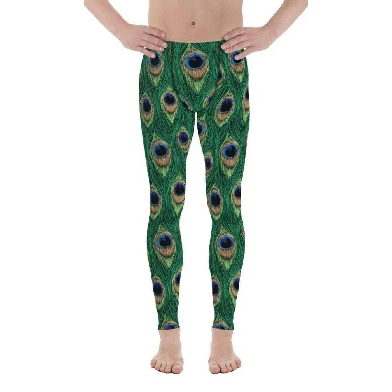 Peacock Print Men's Leggings