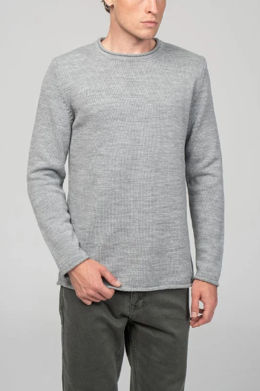 Tube Soft Pullover Sweater - Grey