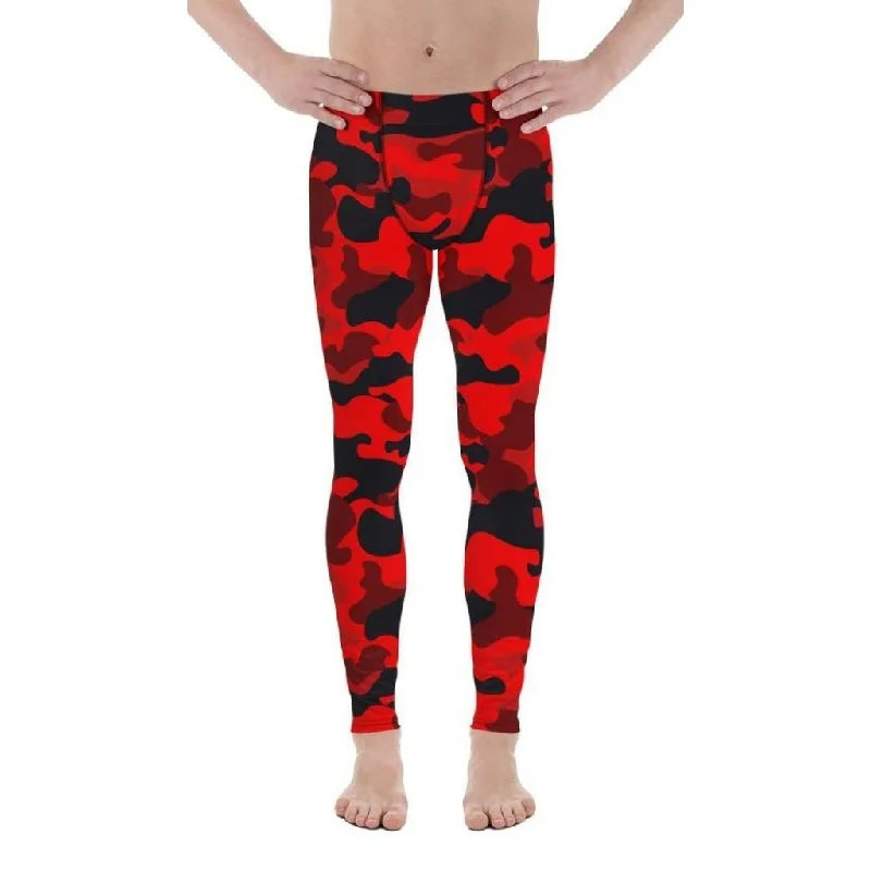 Red Camo Men's Leggings