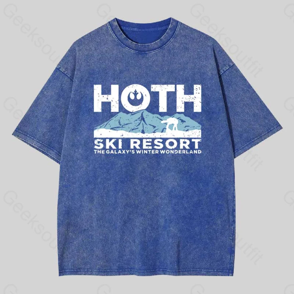 Hoth Ski Resort Washed T-shirt