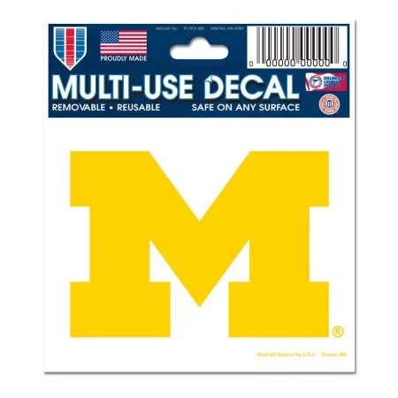 Michigan Wolverines Wincraft 3x4 Decal