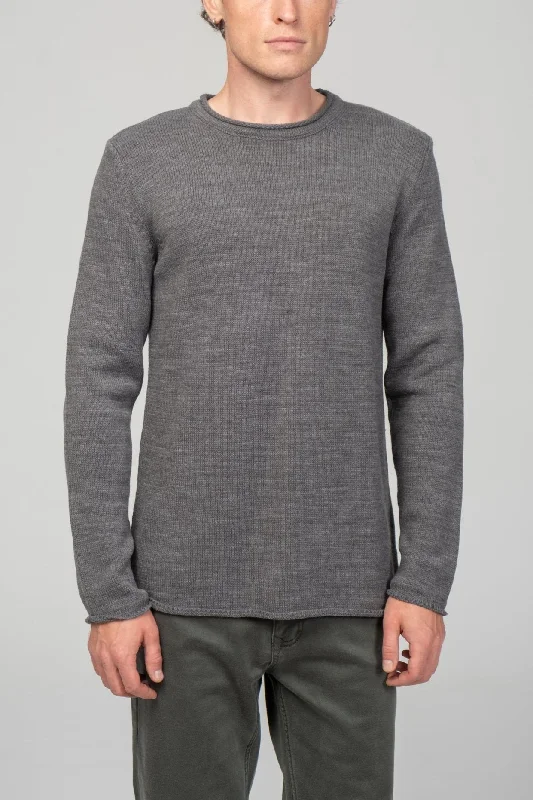 Tube Soft Pullover Sweater - Anthracite