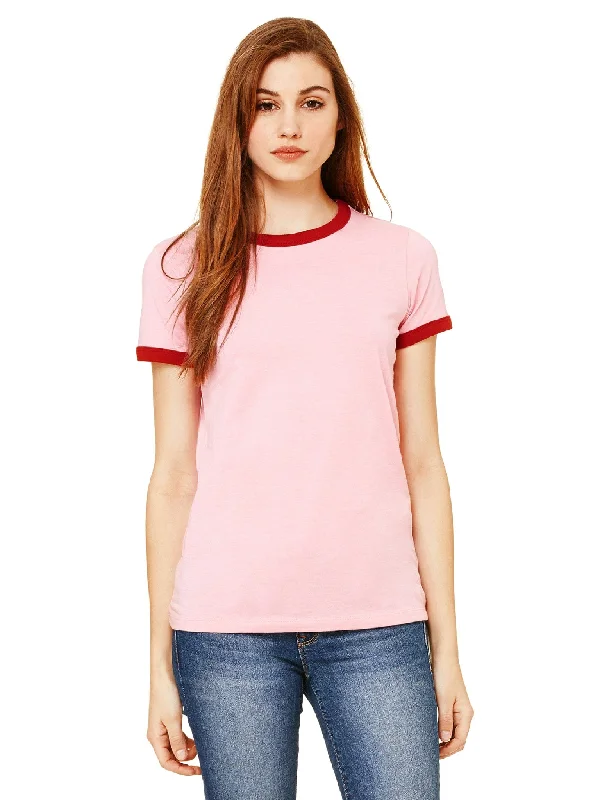 Bella+Canvas Ladies Heather Ringer Tee