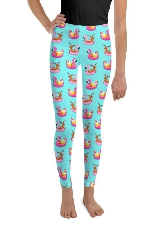 Summer Vibe Christmas Youth Leggings