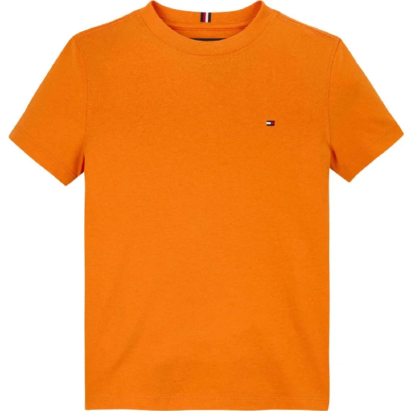 Tommy Hilfiger Orange Thunder Essential Cotton Reg Fit T-Shirt