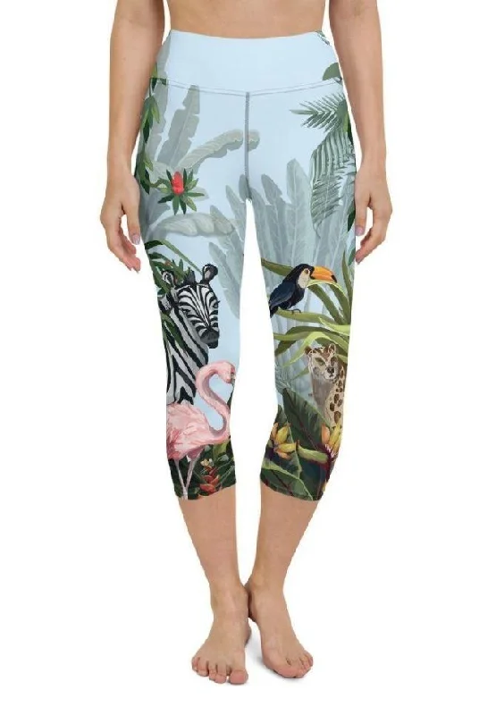 Jungle Celebration Yoga Capris