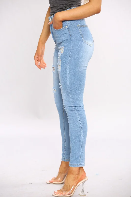 Denim Wash Skinny Jeans