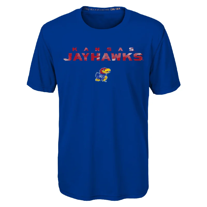 Kansas Jayhawks Gen2 Youth Dri Tek "Nebula" Performance Shirt