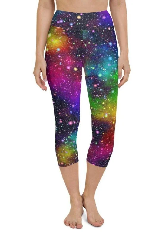 Colorful Universe Yoga Capris