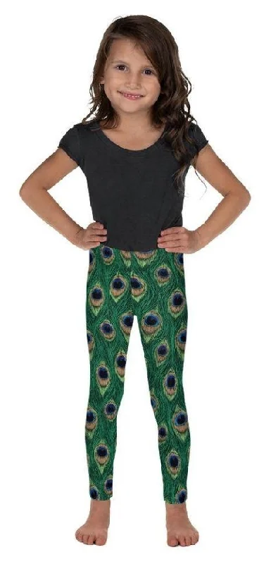 Peacock Print Kid's Leggings