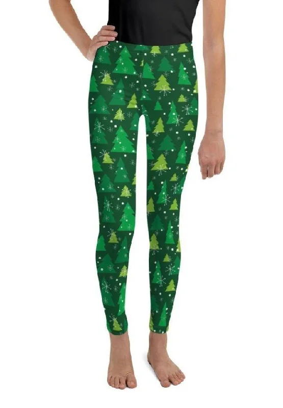 Green Forest Youth Leggings