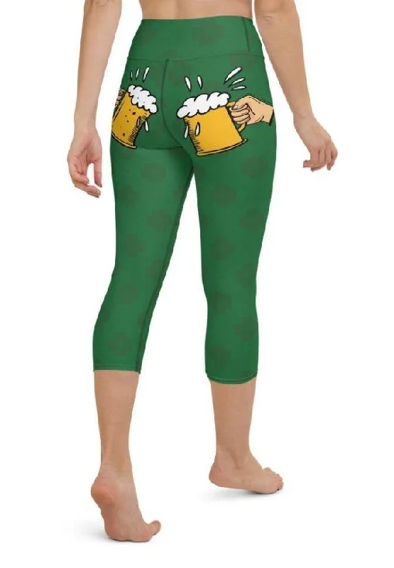 Cheers St. Patrick's Yoga Capris