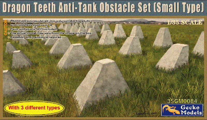 Gecko 1/35 Dragon Teeth Anti-Tank Obstacle, Small