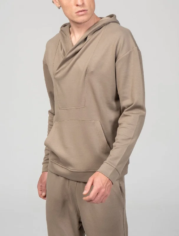 Weekend Hooded Sweater - Dark Beige