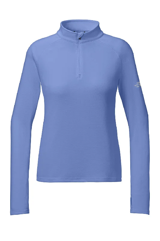 The North Face Womens Ambition Moisture Wicking 1/4 Zip Sweatshirt - Deep Periwinkle Blue - NEW