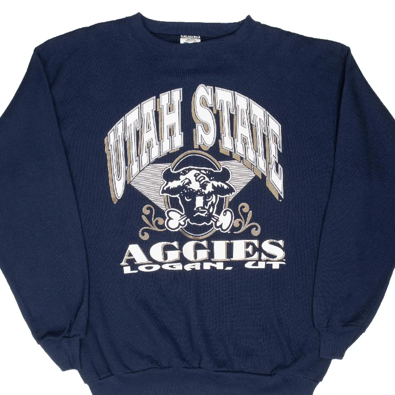 VINTAGE NCAA UTAH STATE AGGIES 1990S SWEATSHIRT 2XL MADE IN USA